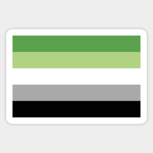 Aromantic Pride Flag Sticker